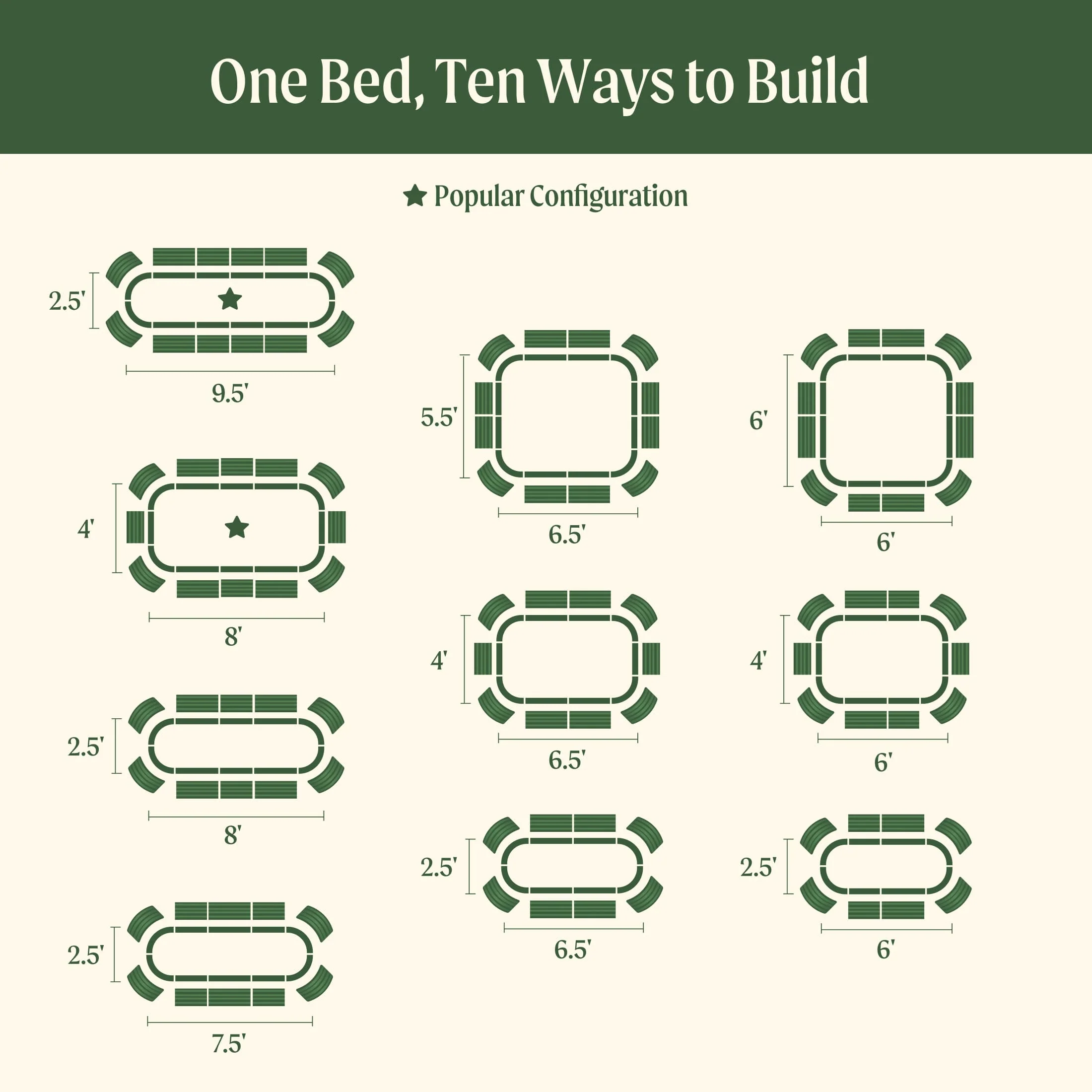 17" Tall 10 In 1 Jumbo Modular Metal Raised Garden Bed Kit - Image 29