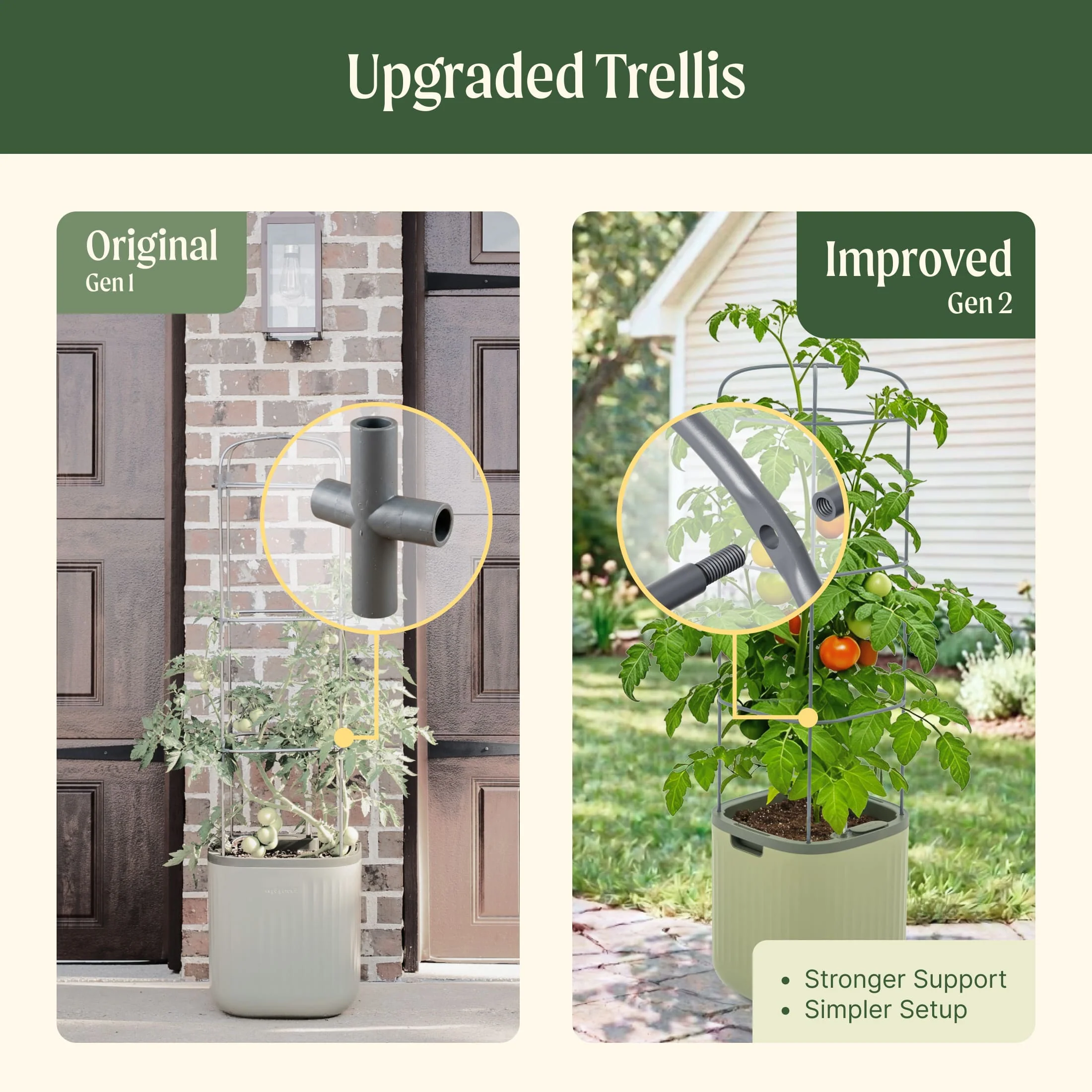 EZ Self-Watering Tomato Planter with Trellis Gen 2 - Image 4