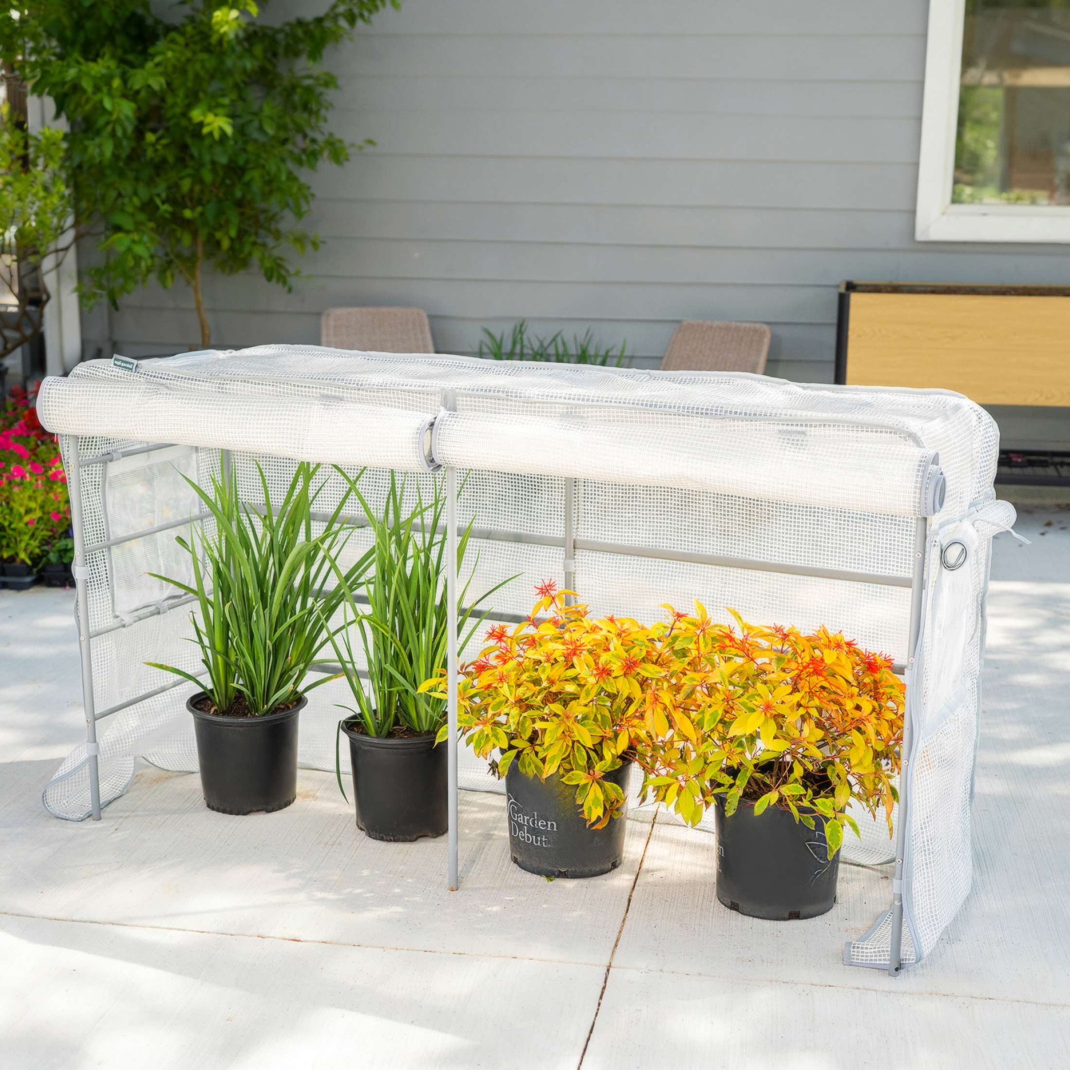Greenhouse Frost Cover & Trellis System for Elevated Bed - Image 15